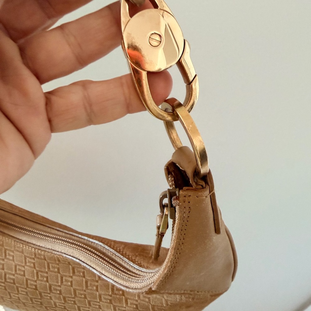 Gucci Tan Suede Shoulder Bag with Gold Hardware - Picture 10 of 16
